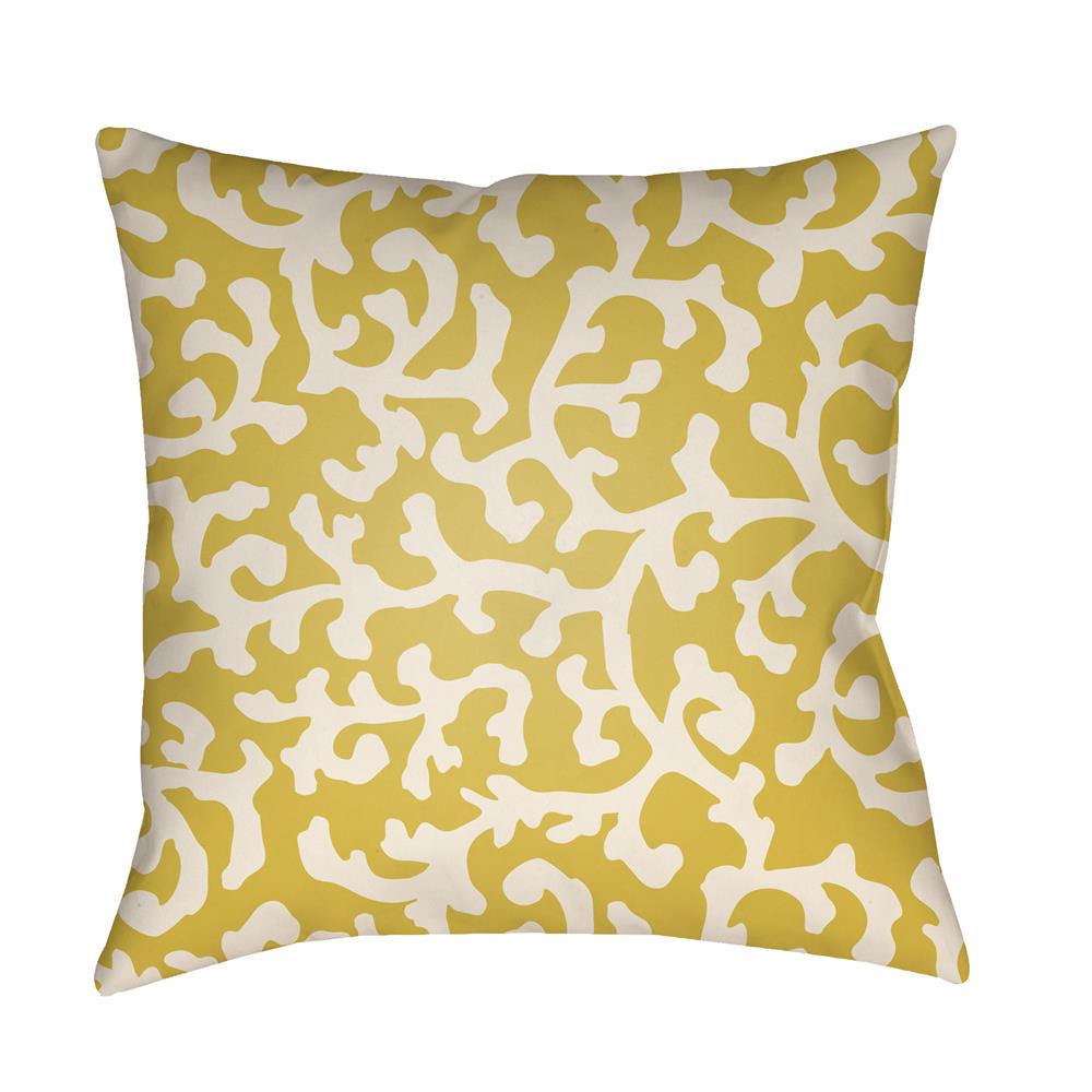 Artistic Weavers LTCH1389 Litchfield Lumberton Pillow Poly Filled 20" x 20" in Bright Yellow