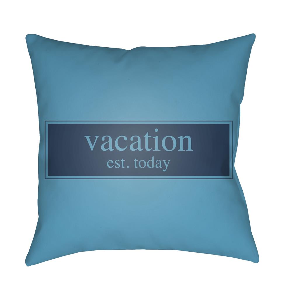 Artistic Weavers LTCH1424 Litchfield Vacation Pillow Poly Filled 20" x 20" in Aqua