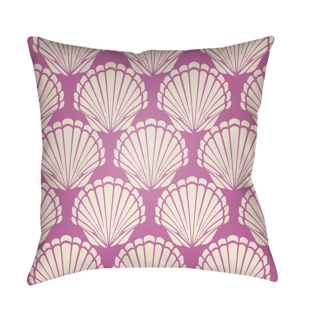 Artistic Weavers LTCH1487 Litchfield Shell Pillow Poly Filled 20" x 20" in Fuchsia