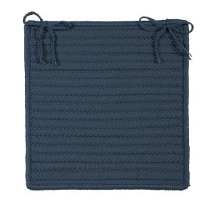 Colonial Mills H041A015X015S Simply Home Solid - Lake Blue Chair Pad (set 4)