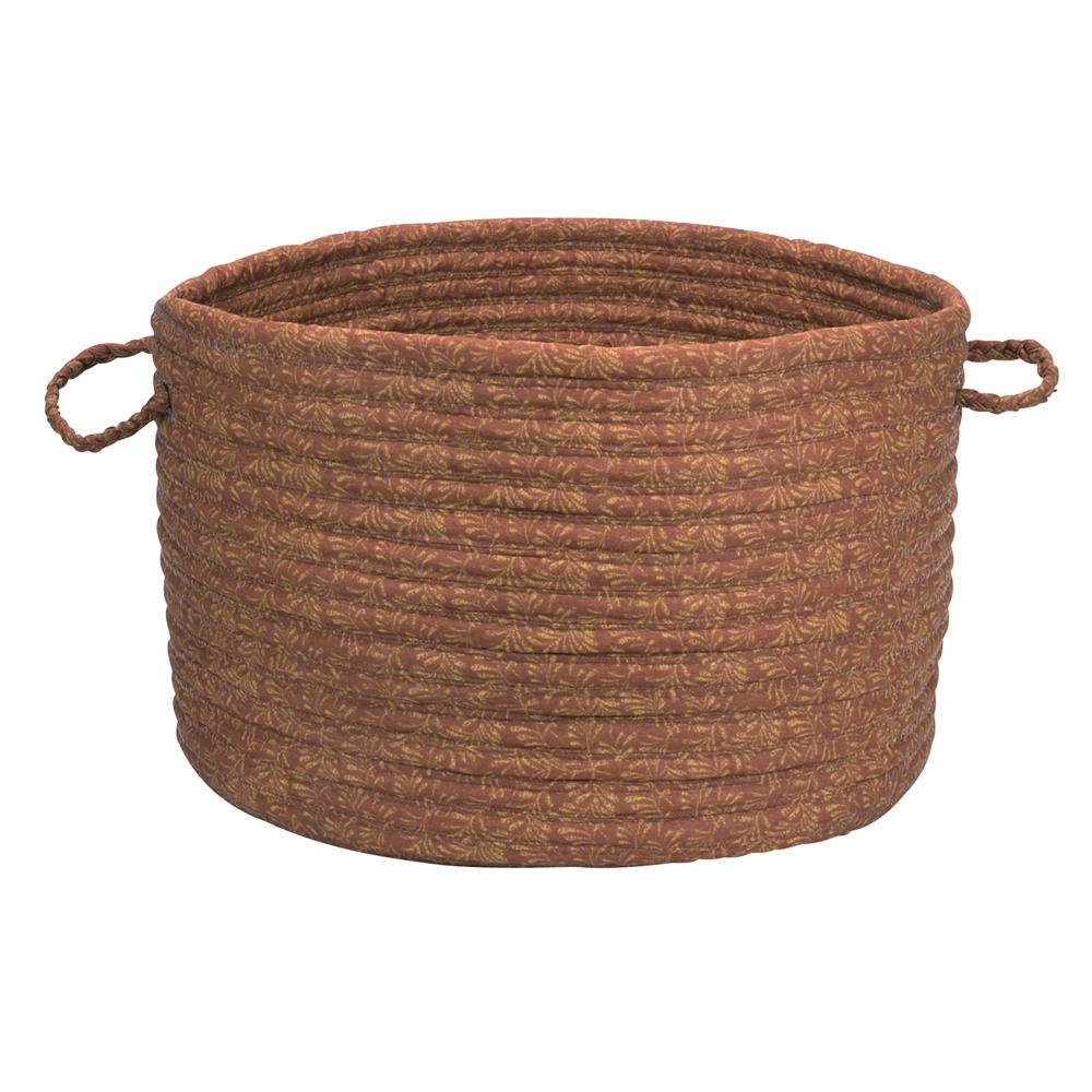 Colonial Mills Y141A014X010 Solid Fabric Basket - Cinnamon 14"x10" 