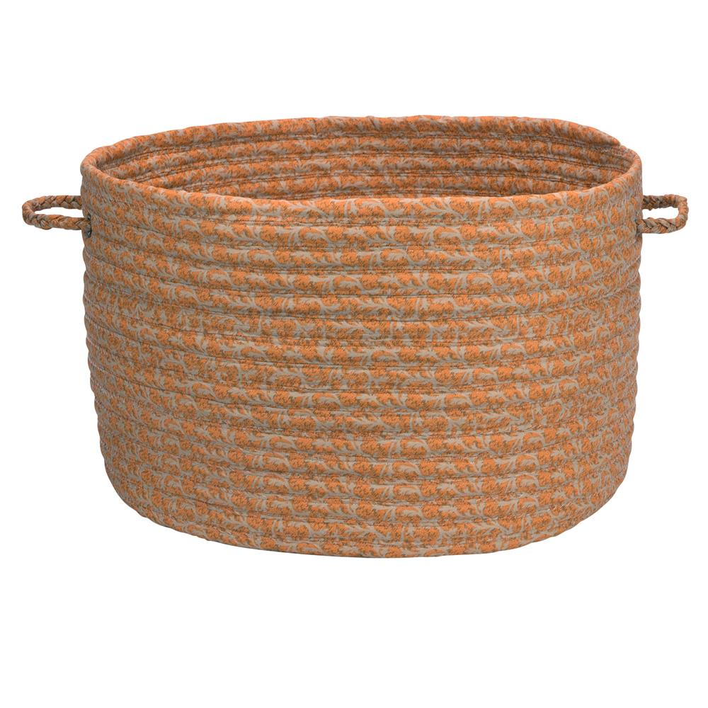 Colonial Mills Y201A014X010 Solid Fabric Basket - Rust 14"x10" 