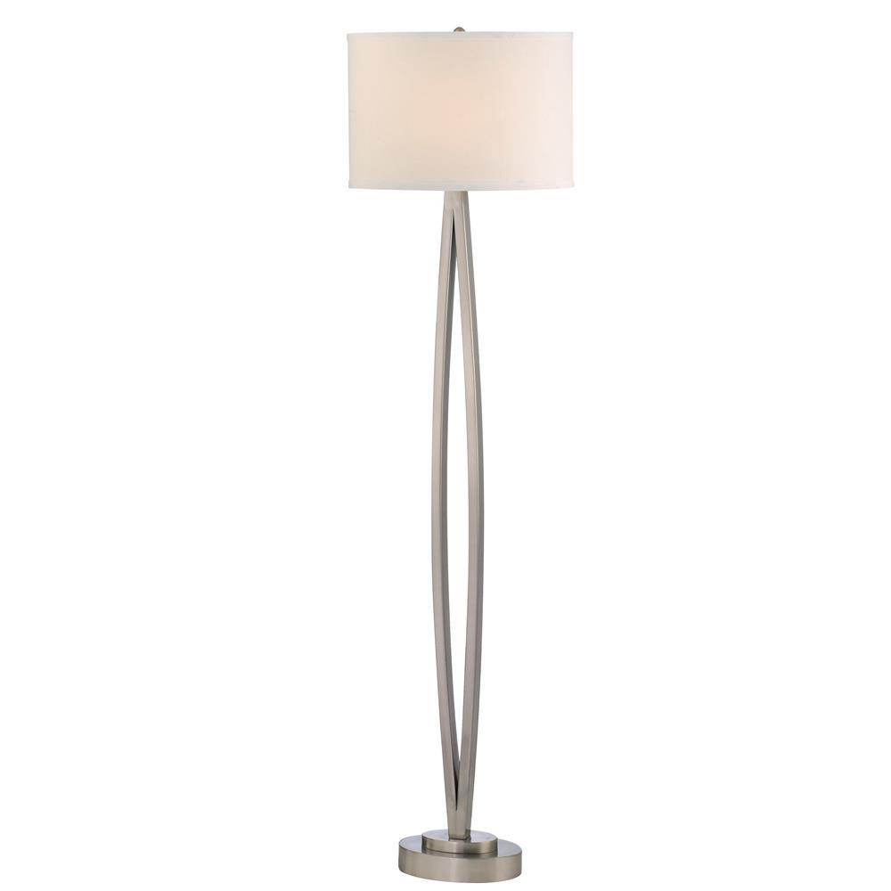 Dolan Designs 15000-09  Floor Lamp with Shade in Satin Nickel
