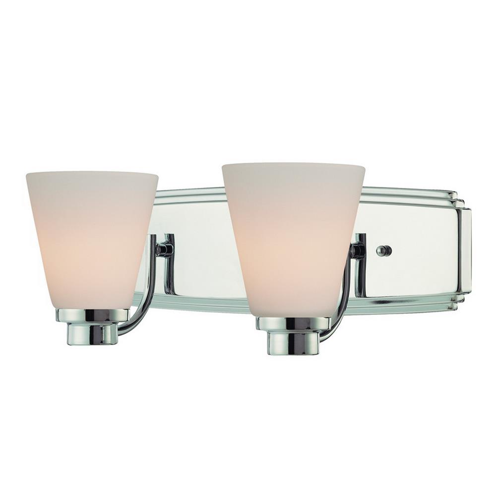 Dolan Designs 3402-26 Southport Collection 2 Light Bath Bar in Chrome