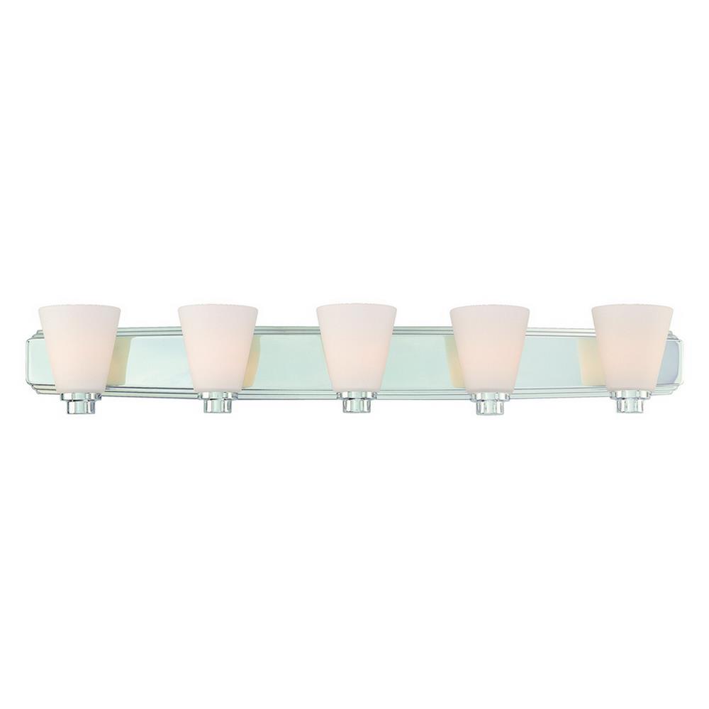 Dolan Designs 3405-26 Southport Collection 5 Light Bath Bar in Chrome