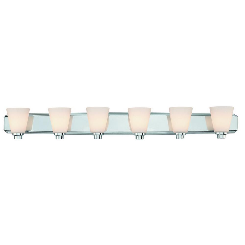 Dolan Designs 3406-26 Southport Collection 6 Light Bath Bar in Chrome