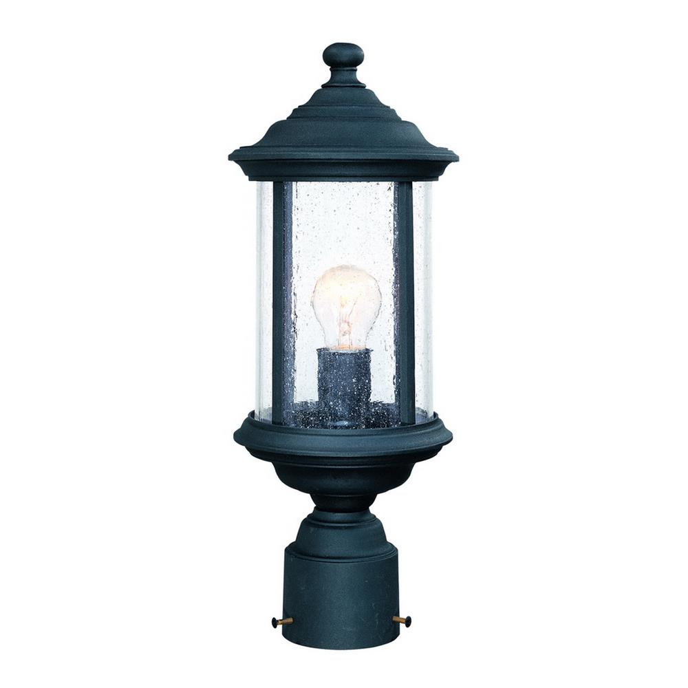 Dolan Designs 916-50 Walnut Grove Collection 1 Light Post Mount Outdoor in Black
