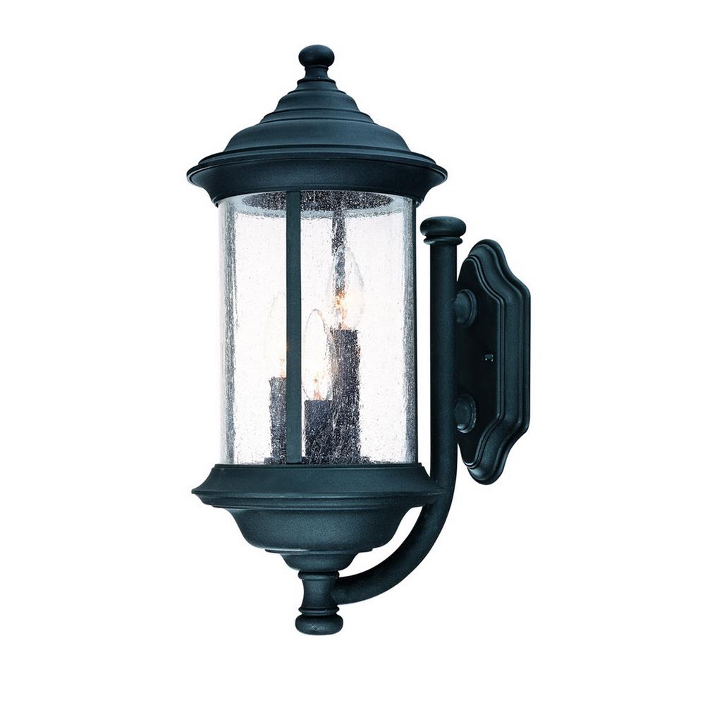 Dolan Designs 917-50 Walnut Grove Collection 3 Light Wall Mount Outdoor in Black