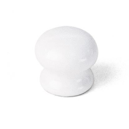 Laurey 01042 1 1/8" Porcelain Knob - White in the Porcelain Knobs collection