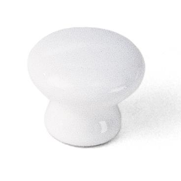 Laurey 01642 1 3/8" Porcelain Knob - White in the Porcelain Knobs collection