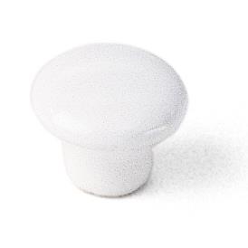 Laurey 02842 1" Porcelain Knob - White in the Porcelain Knobs collection