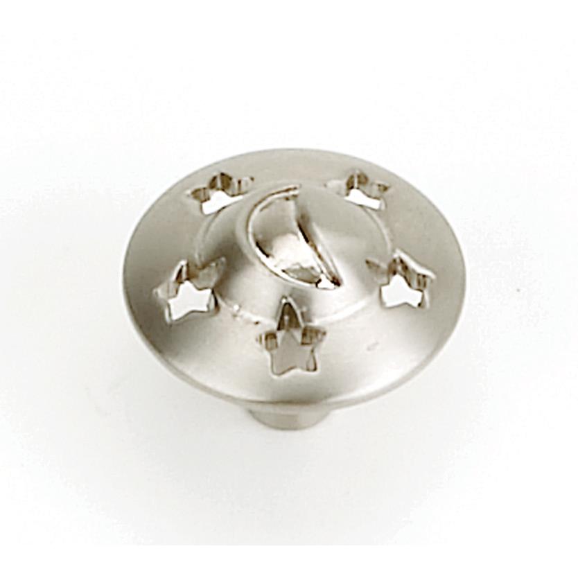 Laurey 13928 1 1/4" Celestials Knob - Brushed Satin Nickel in the Celestials collection