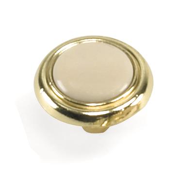 Laurey 15409 1 1/4" First Family Knob-Almond-Polished Brass in the First Family collection