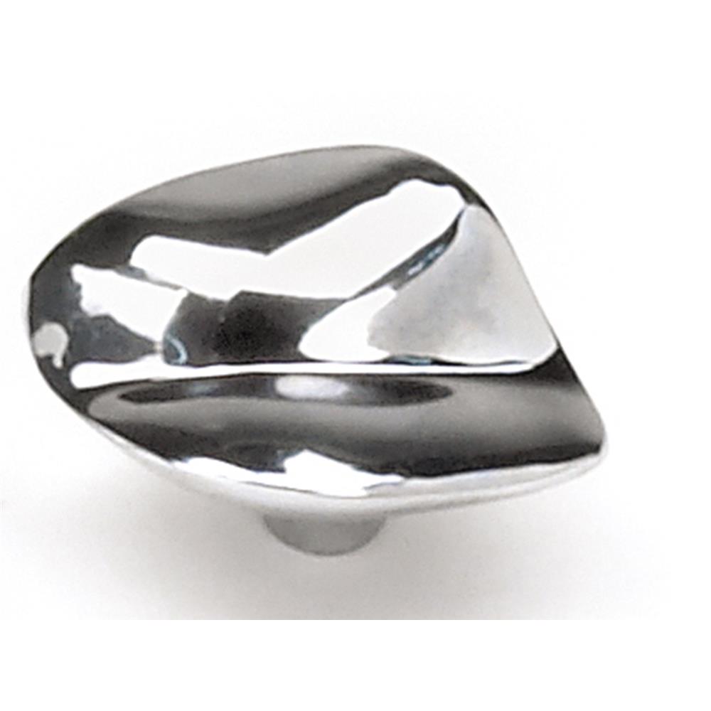 Laurey 15826 1 1/2" Pacifica Contemporary Oval Knob - Polished Chrome in the Pacifica collection