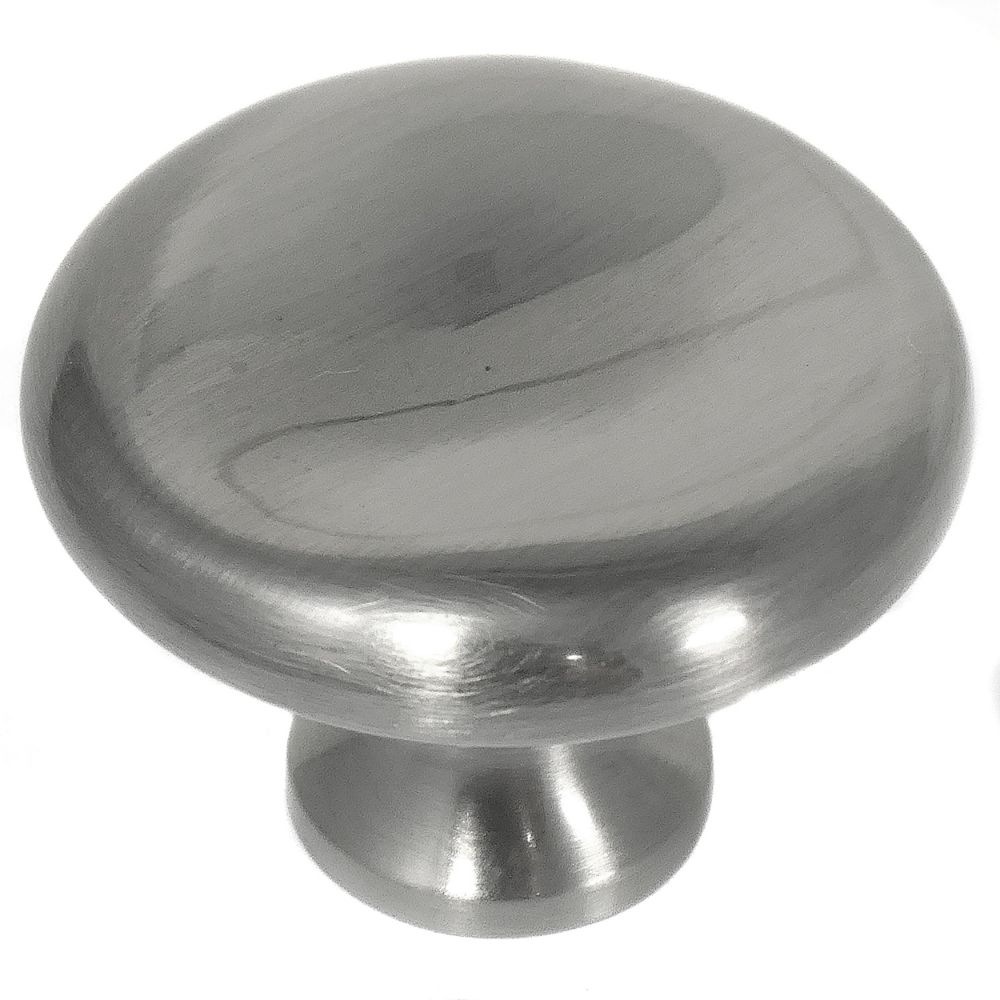 MNG Hardware 16421 1 1/2"  Thumbprint Knob Satin Antique Nickel