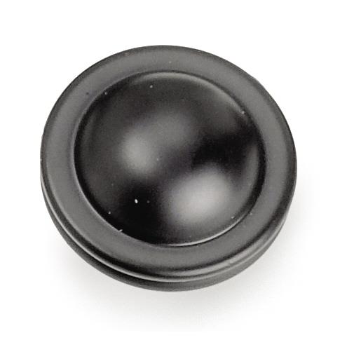 Laurey 23820 1 1/4" Kama Contemporary Knob - Matte Black in the Kama collection