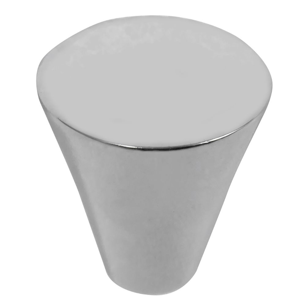 Laurey 26126 1" Delano Large Cone Knob - Polished Chrome in the Delano collection