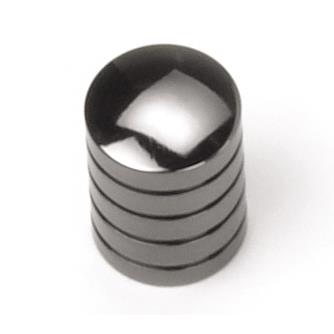Laurey 26212 5/8" Delano Cylinder Knob - Black Nickel in the Delano collection