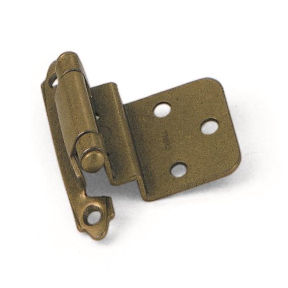 Laurey 28605 3/8" Inset Self-Closing Hinge - Antique Brass in the Hinges collection