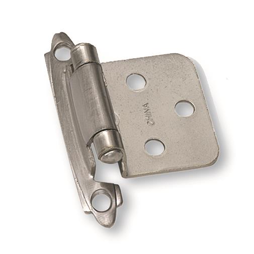 Laurey 28739 No Inset Self-Closing Hinge - Satin Chrome in the Hinges collection
