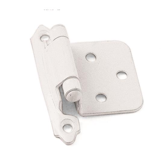 Laurey 28742 No Inset Self-Closing Hinge - White in the Hinges collection