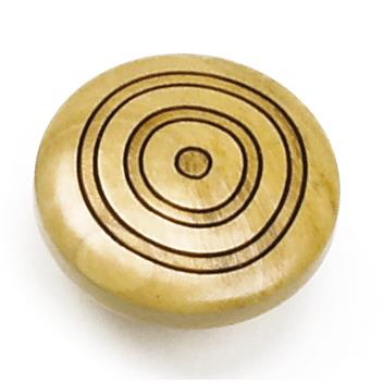 Laurey 30811 1 3/8" Tonga Round Wood Knob - Maple Target in the Tonga collection