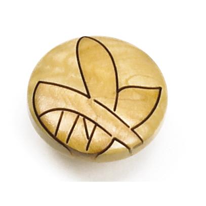 Laurey 30813 1 3/8" Round Wood Knob- maple leaf