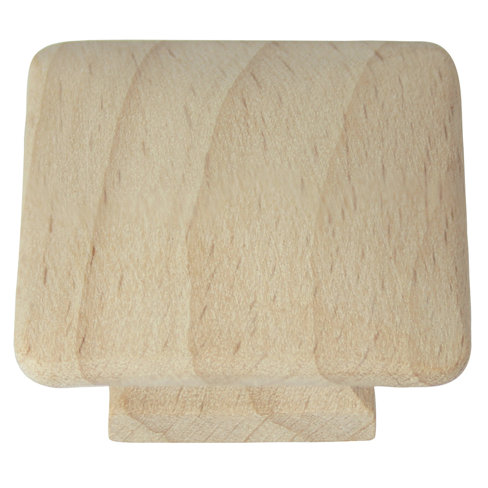 Laurey 32201 1 1/4" Au Natural Wood Square Knob in the Au Natural collection