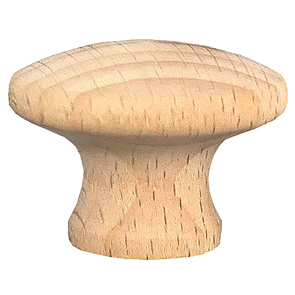 Laurey 33201 1" Au Natural Wood Mushroom Knob in the Au Natural collection