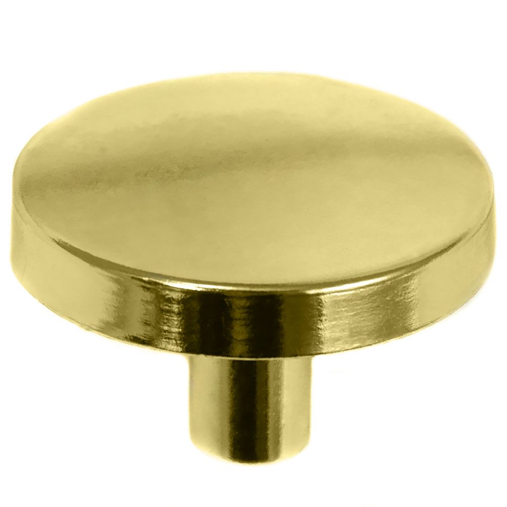 Laurey 34537 1 1/4" Tech Knob - Polished Brass in the Tech collection