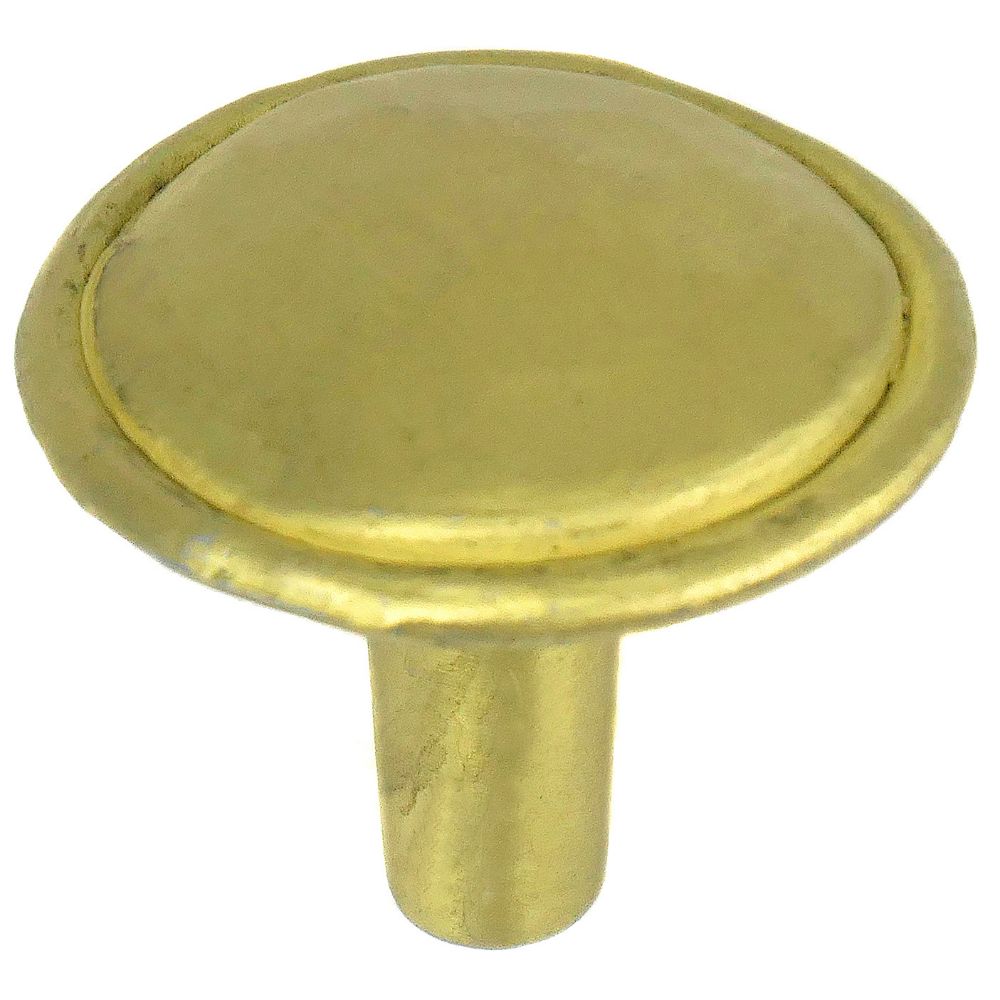 Laurey 37404 1 3/8" Merlot Knob - Satin Brass in the Merlot collection