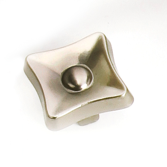 Laurey 38628 1 1/4" Flair Knob - Satin Nickel in the Flair collection