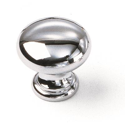 Laurey 40626 1 1/16" Solid Brass Knob - Polished Chrome in the Gleaming Solid Brass collection