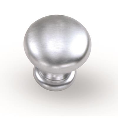 Laurey 40639 1 1/16" Solid Brass Knob - Satin Chrome in the Gleaming Solid Brass collection