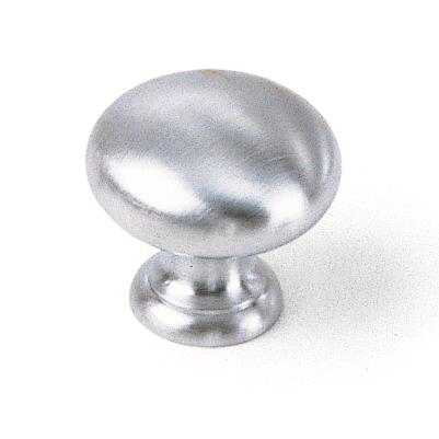 Laurey 40739 1 3/8" Solid Brass Knob - Satin Chrome in the Gleaming Solid Brass collection