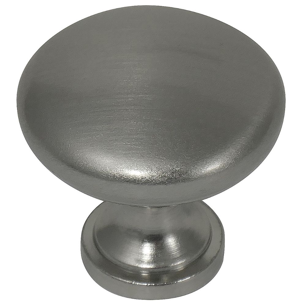 Laurey 54628 1 3/8" Hollow Steel Knob - Brushed Satin Nickel