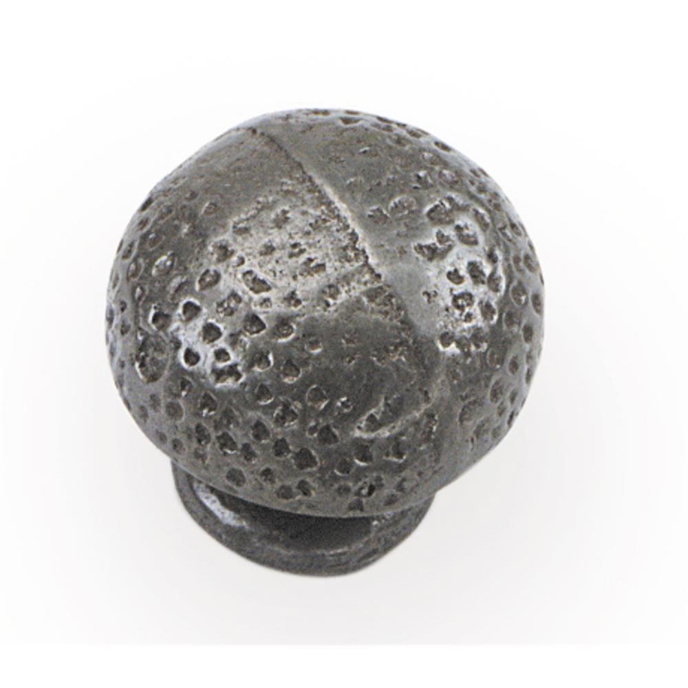 Laurey 58106 1 3/4" Classico Hammered Knob - Antique Pewter in the Classico collection