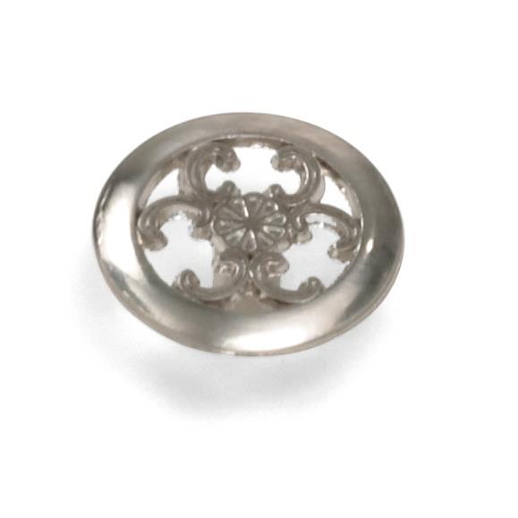 Laurey 79039 1 1/2" Georgetown Filigree Knob - Satin Chrome in the Georgetown collection