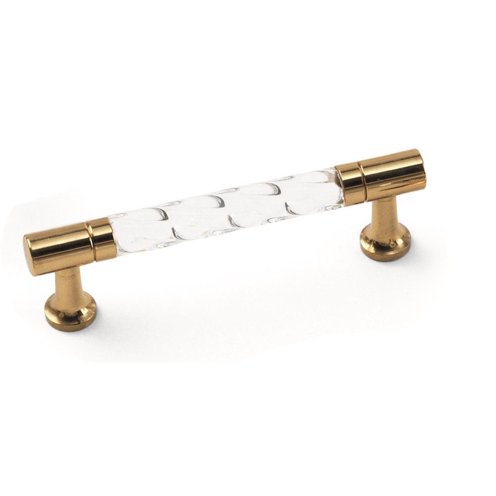 Laurey 82904 3" Acrystal Pull - Acrylic w/ Brass Legs in the Kristal collection