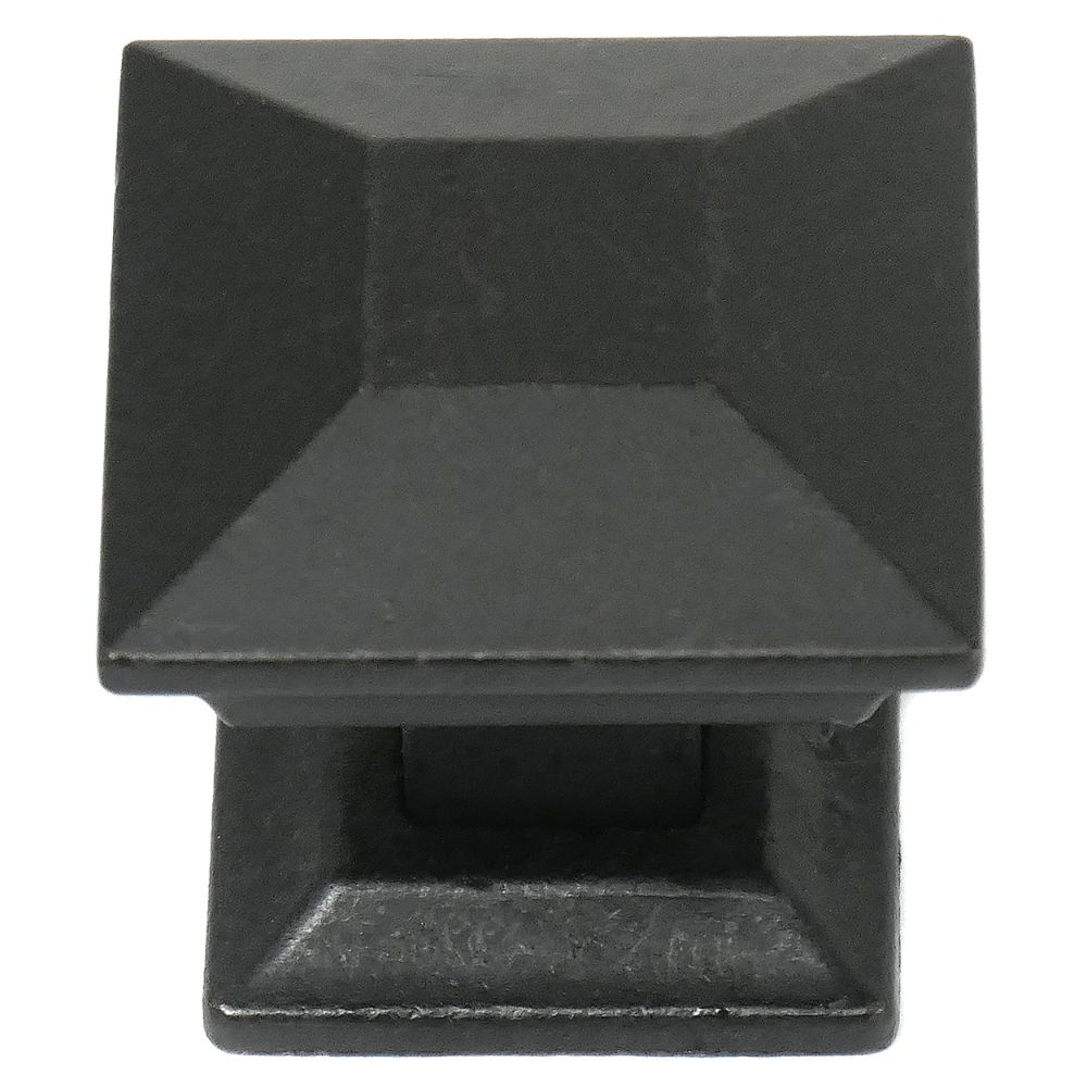 MNG Hardware 83513 Large Knob with Back Plate - Poise - Oil Rubbed Bronze