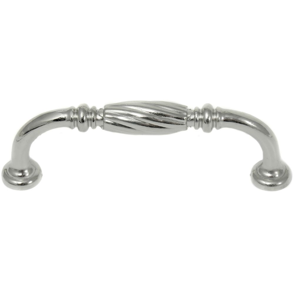 MNG Hardware 84014 3" Pull - French Twist - Polished Nickel