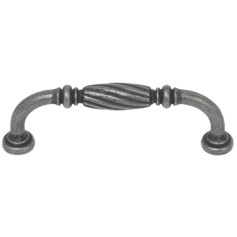 MNG Hardware 84064 3" Pull - French Twist - Distressed Pewter