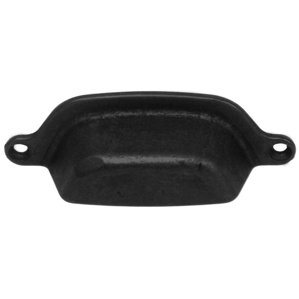 MNG 84720 3" Cup Pull - Riverstone - Matte Black