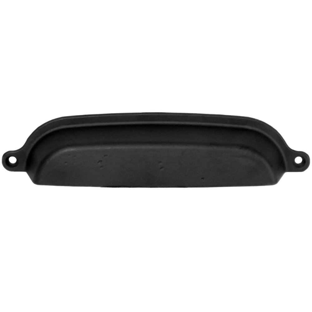 MNG 84820 6" Cup Pull - Riverstone - Matte Black