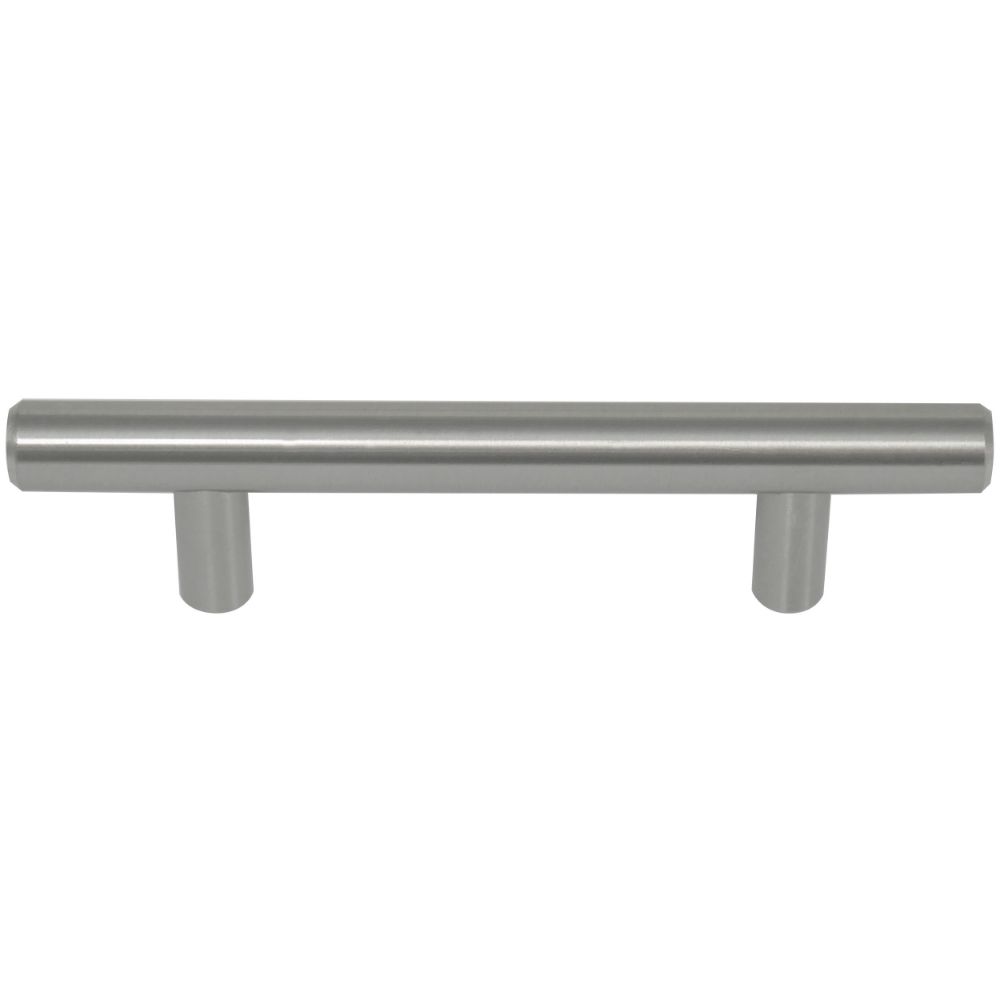Laurey 87001 96mm - 5 3/4" Overall - Builders Steel Plated T-Bar Pull - Brushed Satin Nickel