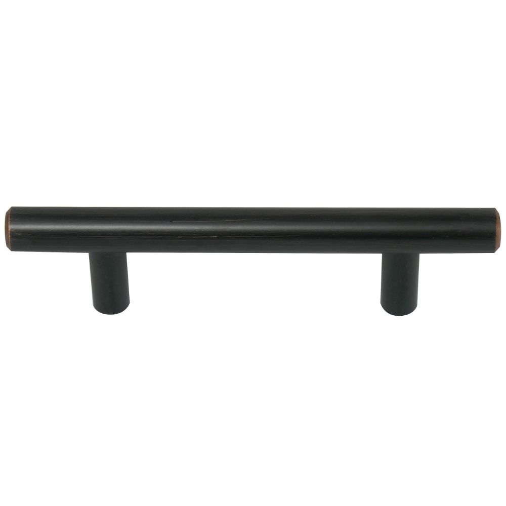 Laurey 87066-100 Steel T-Bar Pull - Oil Rubbed Bronze - 3" - 100 Pc Multipack