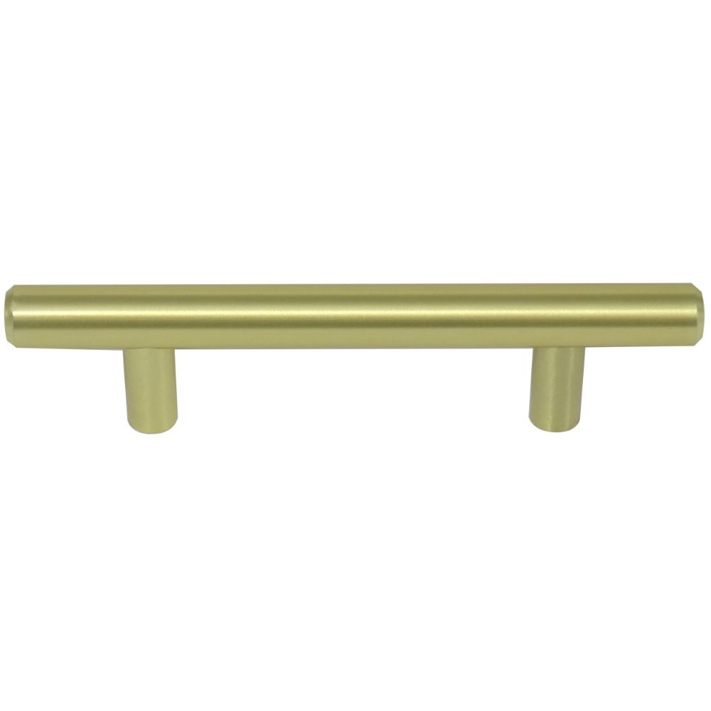 Laurey Hardware 15543, First Family 3 Inch Center to Center White/Polished Brass  Cabinet Pull