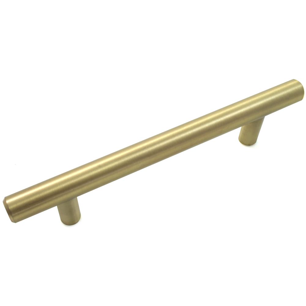 Laurey 87204 Steel T-Bar Pull - 4" c/c - Satin Brass