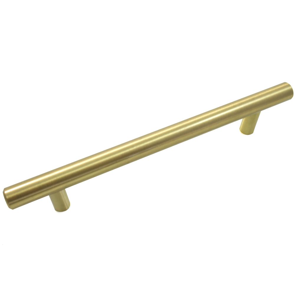 Laurey 87304 Steel T-Bar Pull - 128mm c/c - Satin Brass