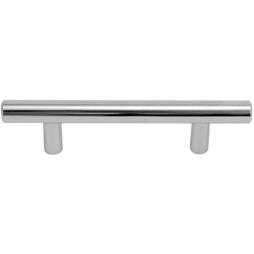 Laurey 87426 Steel T-Bar Pull - Polished Chrome - 192mm c/c - 241mm o/a